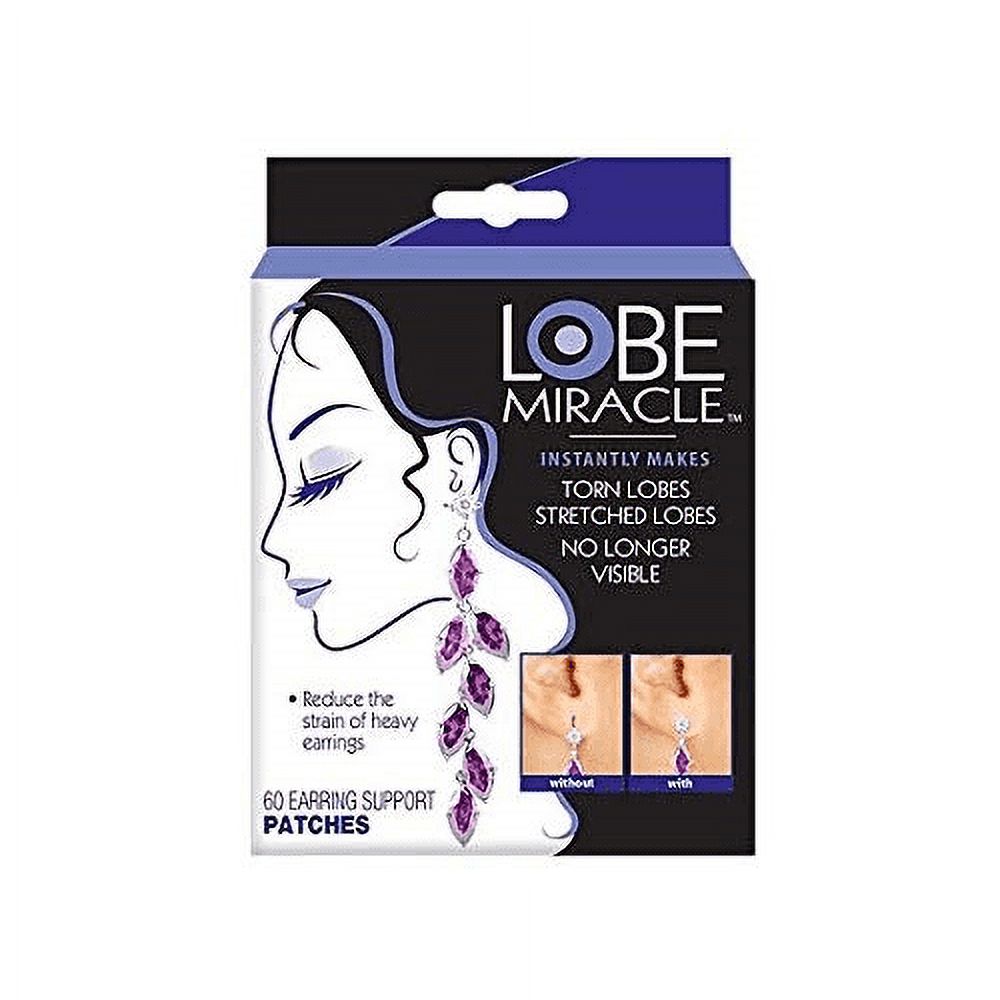 2 Pack Lobe Miracle Earing Support Patches 60 Patches